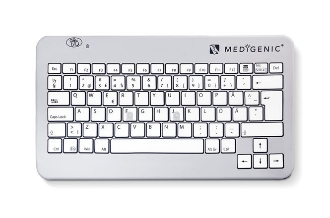 Huvudbild Medigenic Tangentbord mini Grå/vit - trådlös