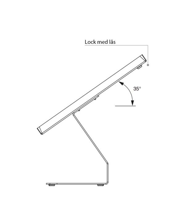 Huvudbild LÅSBART BORDSSTATIV FÖR SAMSUNG 10,1